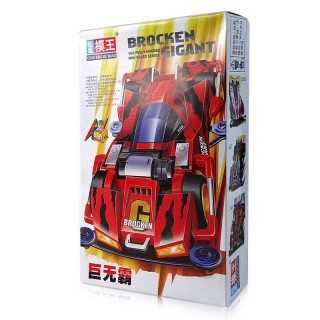 奥达超星模王 四驱车四驱兄弟 拼装组装赛车儿时玩具蜘蛛王黑巨霸