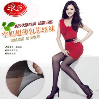 浪莎丝袜 连裤 防勾丝连裤袜 春夏超薄打底袜 袜子 女袜 2双
